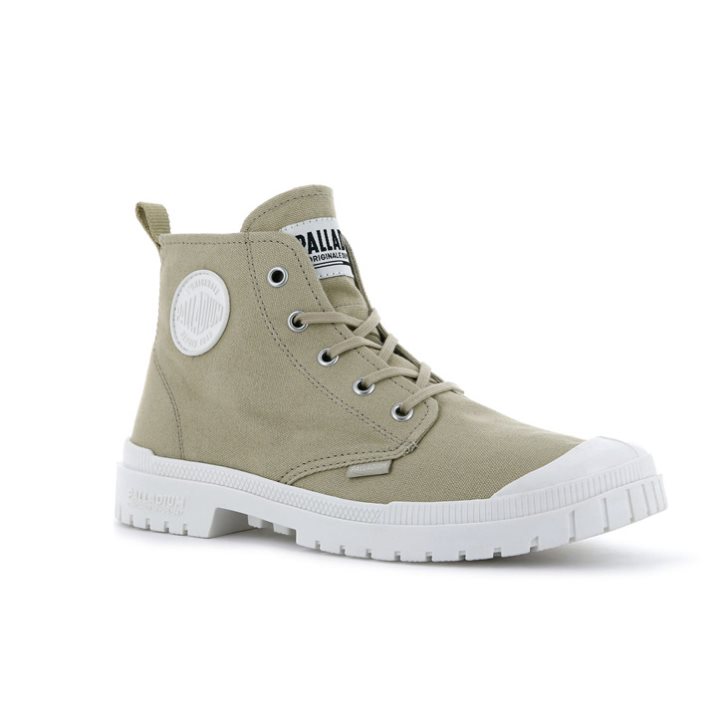 Dámské Boty Palladium Pampa Sp20 Hi Platene Olivy Zelené | CZ ZXC-19I